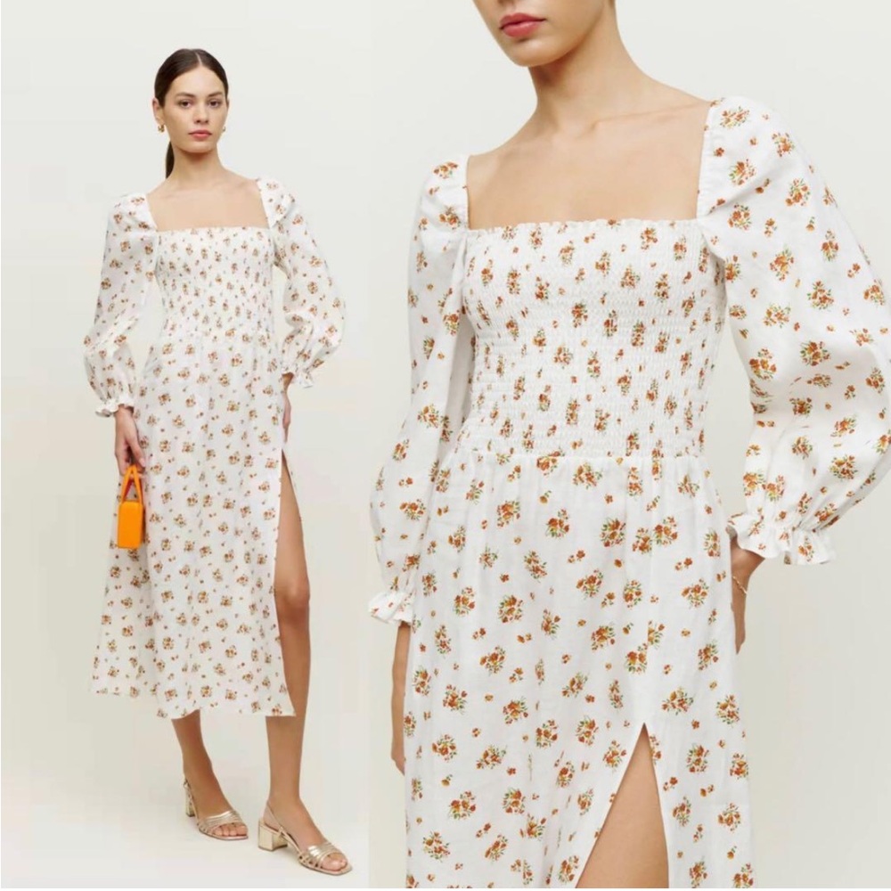 Reformation Gitane linen Midi Dress